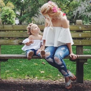 White Off the Shoulder Top